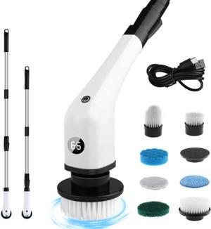 Shower Scrubber with Long Handle - Electric Scrubber for Cleaning - Spin Brush for Cleaning - Bathroom Cleaning Brush - Spin Scrubber - Bathroom Scrubber - Electric Scrubber - Shower Brush.
