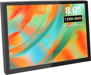 8-Inch Mini HDMI Monitor 1280×800 Portable Display for PC & Laptop, Compatible with Raspberry Pi & Game Consoles 8-Inch Mini HDMI Monitor 1280×800 Portable Display for PC & Laptop, Compatible with Raspberry Pi & Game Consoles