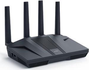 GL.iNet GL-MT6000(Flint 2) WiFi 6 Router | Gaming WiFi Router | 2 x 2.5G Multi-Gig Port+4 x 1G Ethernet Ports | Mass Device Connectivity | Rapid OpenVpn & WireGuard | 802.11ax | Long Range Coverage