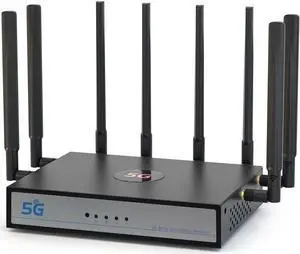 UOTEK 5G SIM Card Router CPE, WiFi 6 Router 5G Modem Dual Band NSA SA with SIM Card Slot for Smarthome Office Indoor High Speeed Wireless Router