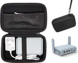 CaseSack case for GL.iNet GL-MT1300 (Beryl) VPN Secure Travel Gigabit Wireless Router and AC Adapter, Also for GL-AR750S-Ext, GL-AR750, GL-MV1000