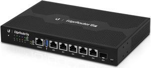 Ubiquiti Spain Networks Edge - Router (Gigabit Ethernet, 10/100/1000Base-T(X) 10,100,1000 MBit/s, 3,4 Mbps, 6 Gbit/s, 3.0 (3.1 Gen 1)) Negro (ER-6P)