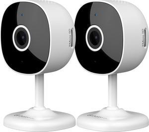 GALAYOU Indoor Home Security Cameras - 2K WiFi Surveillance Camera with Two-Way Audio for Baby/Pet/Dog/Nanny, Smart Siren with Phone App, SD/Cloud Storage, Works with Alexa & Google Home G7-2PACK