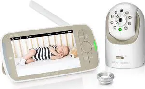 Infant Optics DXR-8 PRO Video Baby Monitor, 720P HD Resolution 5" Display, Patent-Pending A.N.R. (Active Noise Reduction), Pan Tilt Zoom, and Interchangeable Lenses