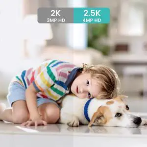 litokam 4MP Indoor Camera, Cameras for Home Security with Night Vision, Pet Camera with Phone App, 2.5K Indoor Security Camera, Motion Detection, 2-Way Audio, WiFi Camera Home Camera Works with Alexa