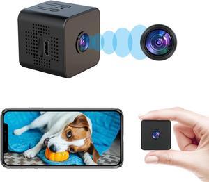 Mini Camera - Hidden Camera - Micro Camera - Nanny Cam - Small Cameras for Spying - Indoor and Outdoor Camera with Night Vision - Surveillance Camera Full HD WiFi Cameras for Pet/Baby/Nanny with App