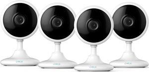Home Security 2K Camera, Indoor Camera for Dog/Pet/Elder/Baby Monitor, Smart Phone App Siren, 2-Way Audio, Advanced Motion Detection Night Vision, 4pcsSD/Cloud Storage, Alexa Compatible