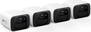 eufy Security SoloCam C210 4-Cam Pack, Wireless Outdoor Camera, 2K Resolution, No Monthly Fee, Wireless, 2.4 GHz Wi-Fi, HomeBase 3 Compatible