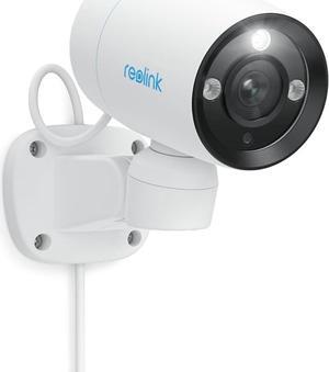REOLINK 4K PoE Bullet Security Camera, 180 Degree Pan, Horizontal Auto Tracking, Outdoor IP Camera with Color Night Vision, Smart Person/Vehicle/Pet Detection, 2 Way Talk, microSD Card Slot, RLC-81PA