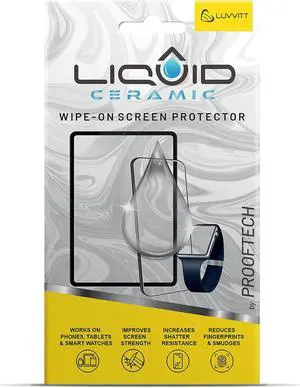 Glass Screen Protector Wipe On Scratch and Shatter Resistant Nano Protection for All Phones Tablets Smart Watches - Universal