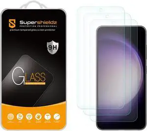 (3 Pack) Designed for  (Galaxy S23 FE) [FE Model Only] Tempered Glass Screen Protector 0.33mm Anti Scratch Bubble Free
