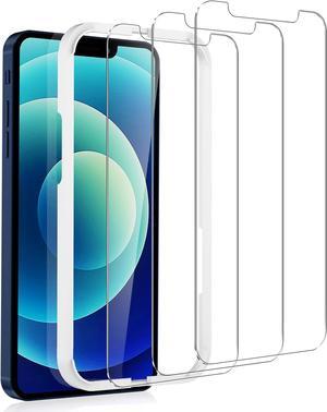for [3 Pack] Tempered Glass Screen Protector for iPhone 12/12 Pro, HD Clear, Premium Shatterproof & Anti Scratch, Bubble Free, Touch Sensitive, Case Friendly, Easy Installation