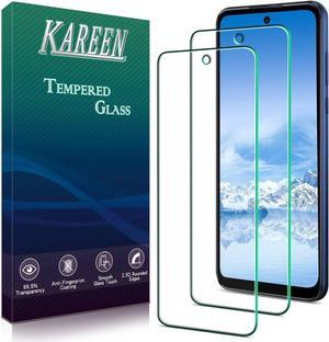 KAREEN 2 pack Designed for Motorola Moto G Play 2023 Tempered Glass Screen Protector 9H Hardness Easy to Install Case Friendly