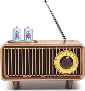 COLSUR Retro Bluetooth Speaker, vintage radio, bass, Bluetooth 5.1 Wireless Connection, Suitable for Home Office, Outdoor Party, Portable Speaker, Suitable for iPhone, Android Speaker