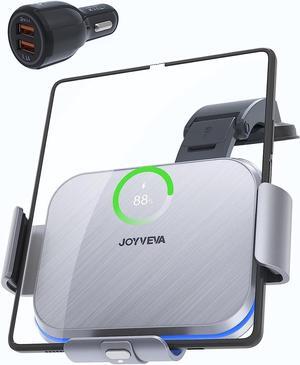 Dual Coil Wireless Car Charger for Galaxy Z Fold 6/5/mate xt,Fast ChargingCar Phone Mount for Galaxy Z Fold 4/3,Smartphone Holder Air Vent Dashboard for iPhone16 Max (Not Fit Pixel Fold)