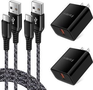 Adaptive Fast Charger Android Charger with 3ft USB Type C Cable Fast Charging for Samsung Galaxy A32 5G A15 A25 A14 A13 5G A54 A53 A52 A12 A04S A03S S24+ S24 Ultra S23 FE S22 S21 FE S20 A11 A21 A10E