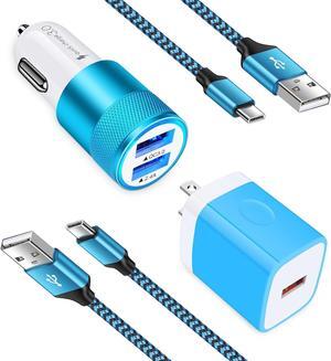 Quick Charge 3.0 Fast Phone Charger for Google Pixel 9a, 9, 9 Pro XL Fold, Samsung Galaxy A36 A26 A16 A55 A35 A15 A53 5G A71 A51 A52 A42 A32 A12 A13 A14 A23 5G A03s A04s A41 A31 A21