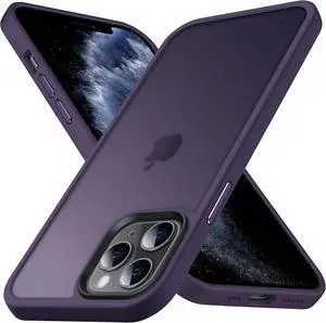 Anqrp Designed for iPhone 11 Pro Max Case, [Support Wireless Charging] Soft Silicone Slim Anti-Scratch Phone Case for iPhone 11 Pro Max 6.5 inch, Dark Purple