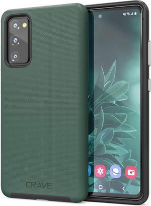 Crave Dual Guard for Samsung Galaxy S20 FE Case, Shockproof Protection Dual Layer Case for Samsung Galaxy S20 FE, S20 FE 5G - Forest Green