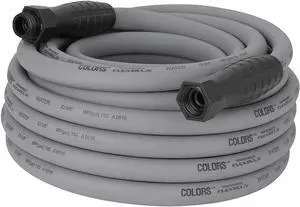 Colors Garden Hose 5/8" 50' 3/4" - 11 1/2 GHT Slate Gray