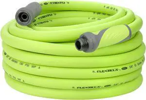 Flexzilla Garden Hose with SwivelGrip, 5/8 in. x 75 ft., Heavy Duty, Lightweight, Drinking Water Safe, ZillaGreen - HFZG575YWS-E