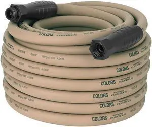Flexzilla Colors SwivelGrip® Garden Hose, 5/8" x 100', 3/4" - 11 1/2 GHT Fittings, Brown Mulch