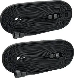 Rocky Mountain Goods Soaker Flat Soaker Hose 100 Ft - 2 Pack of 50' Heavy Duty Double Layer Design - Saves 70% Water - Consistent Drip Throughout Hose - Leakproof Guarantee - Garden/Vegetable Safe