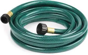 Outdoor Garden Hose No Kink: Flexible and Leakproof - 15 FT 1/2 Inch Water Hoses with GHT Fittings for Women