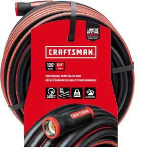 Craftsman 5/8 in. D X 100 ft. L Heavy Duty Professional Grade Garden Hose