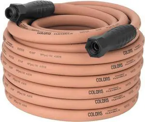 Flexzilla Colors SwivelGrip® Garden Hose, 5/8" x 100', 3/4" - 11 1/2 GHT Fittings, Red Clay