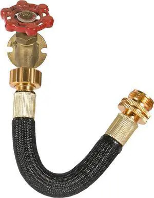 0.8ft Garden Hose Extension Flexible Hose Adapter Short Connector Hose with Integrated Spiral Tube for Hose Reel/RV/Dehumidifier (1)