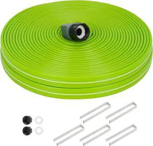 Sprinkler Soaker Hose 75FT with Holes, Garden Watering Hose with Stakes, Drip Hose Sprinkler, Efficient Saving Water for Lawn Garden and Yard, Leakproof