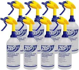 Zep Industrial Sprayer Bottle - 48 Ounces (Case of 8) C32810 - Up to 30 Foot Spray, Adjustable Nozzle