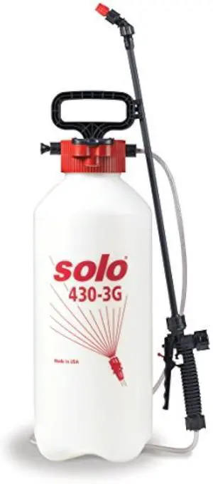 Solo 430-3G 3-Gallon Farm and Garden Handheld Sprayer, with Shut-off Valve and Unbreakable Wand