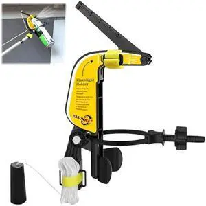 Spray Can Extension Pole Adaptor,Adjustment Sprayer Bracket Adaptor for Wasp/Hornet/Bee Spray Long Range,Spray Paint,Window Cleaner,Tree Pruning Sealer Spray,Spray Can Trigger Handle(Black)