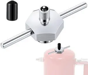 Feekoon Compatible with Vaper 19487 Spot Sprayer Filling Cap, Filler Cap Assembly Compatible with Non Aerosol Spot Sprayer, T Bar Cap with Gasket, Valve Core, Valve Cap