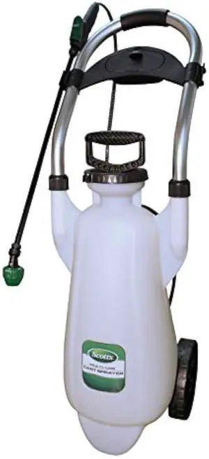 Scotts 190618W Wheeled Sprayer Pump, 3 Gallon, 3-Gallon, Manual Cart