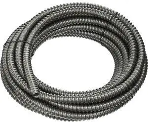 Woods 55082021 3/8 in. x 25 ft. Flex Alum Conduit, Silver