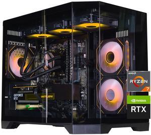 ICEWOLF Gaming Desktop PC , Ryzen7 5700X, Geforce RTX 5060Ti ,B550M 32GB DDR4 1TB NVMe SSD, 650W GOLD PSU, Wi-Fi,Liquid Cooler,ARGB Fans , Windows 11 ,Prebuilt Gaming Pc New compute