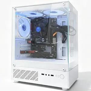 ICEWOLF Desktop PC Intel i7, 16GB, 256GB SSD, ARGB Fans,500W PSU,White ICEWOLF Desktop PC Intel i7, 16GB, 256GB SSD, ARGB Fans,500W PSU,White