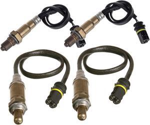 4Pcs Upstream + Downstream O2 Oxygen Sensor For Mercedes-Benz CLS55 E55 Amg 5.5L