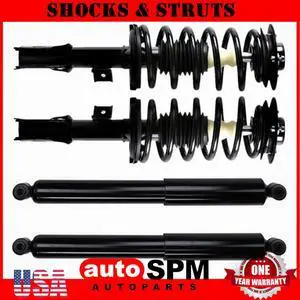 For 2008 2009 2010 Saturn Vue & Chevy Equinox 4 Front Rear Struts Assembly