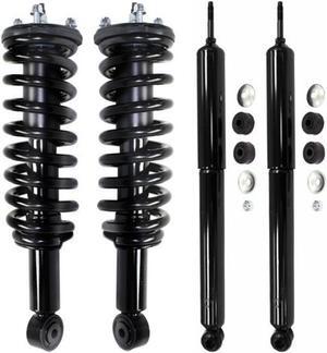 Front Sruts & Coil Spring Assembly Rear Shocks for Toyota Sequoia 2003 - 2007