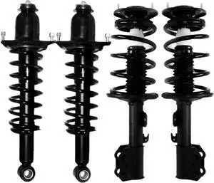 4pcs Front Rear Pair Complete Struts Assembly For 2003 - 2008 Toyota Matrix FWD