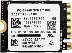 Western Digital SN740 NVME M.2 2230 SSD 2TB SDDPTQE-2T00 - OEM