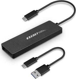 EZCast S8000 Plus, M.2 NVME SSD Enclosure Adapter, USB C 3.1 Gen 2 (10 Gbps) to NVME PCI-E M-Key Solid State Drive External Enclosure for NVMe PCIe 2230/2242/2260/2280