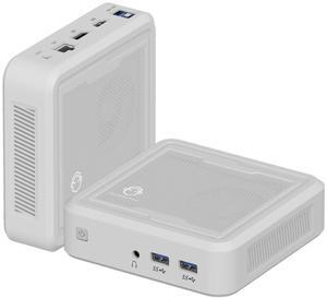 GenMachine Mini PC AMD Ryzen 5 3550H,16GB RAM 512GB M.2 NVMe SSD, AMD Radeon Vega 8 Graphics,2 x 4K Output, 1 x HDMI Ports,1 x DP Ports,4 x USB 3.0, Wifi5,Bluetooth4.2, Desktop Computer - White