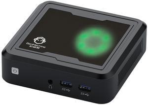 GenMachine Mini PC AMD Ryzen 7 3750H Mini Computers Up to 4.0GHz 4c/8t, 8GB DDR4, 256GB SSD & M.2 NVME, Gaming PC with Wifi6/BT5.2/DHMI/DP, Gaming/Office/Design