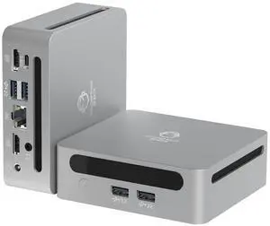 GenMachine Mini PC AMD Ryzen 5 5600H,16GB RAM 256GB M.2 NVMe SSD,AMD Radeon Graphics,2 x 4K Output, 2 x HDMI Ports,2 x USB 3.0,1 x Type-C,Wifi6,Bluetooth5.2,Windows 11 Pro Desktop Computer