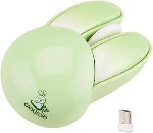 Lomiluskr Cute Bunny Wireless Mouse, Lightweight Soundless Mouse, 2.4G Wireless Mice, Candy Colors, Kawaii Rabbit Mouse for Girls and Kids (Green Bunny) Lomiluskr Cute Bunny Wireless Mouse, Lightweight Soundless Mouse, 2.4G Wireless Mice, Candy Colors, Kawaii Rabbit Mouse for Girls and Kids (Green Bunny)